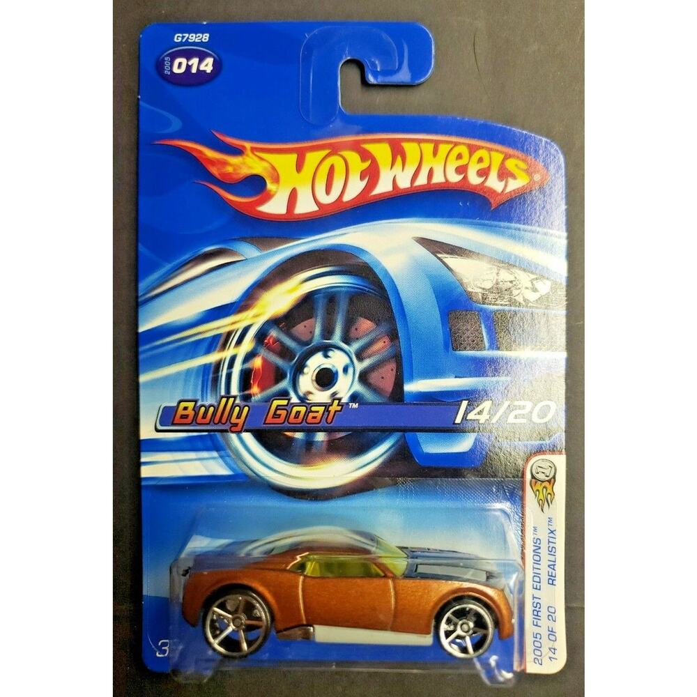 2005 Hot Wheels #14 Bully Goat 1st Ed. Realistix Copper Tone HW12